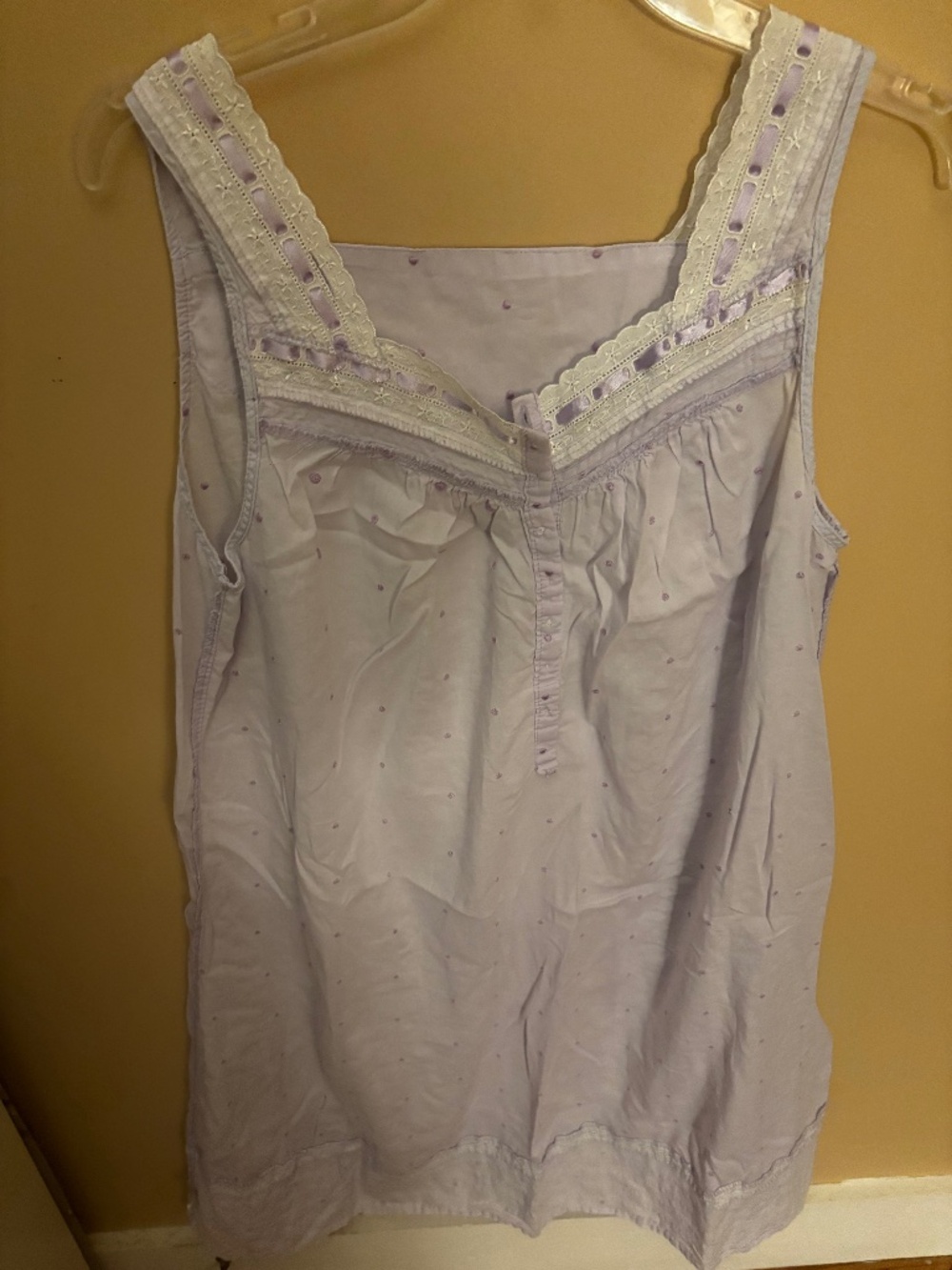 Lace purple sleepwear dress slip
